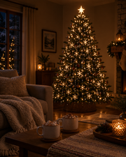 LumiTree dimmed to a soft glow